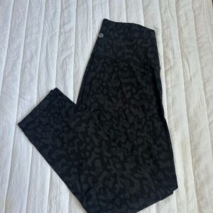 lululemon athletica Charcoal Leopard Leggings
